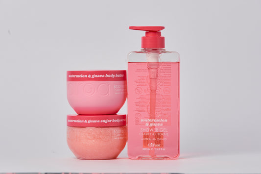 Zestaw Watermelon & Guava - żel, peeling i masło