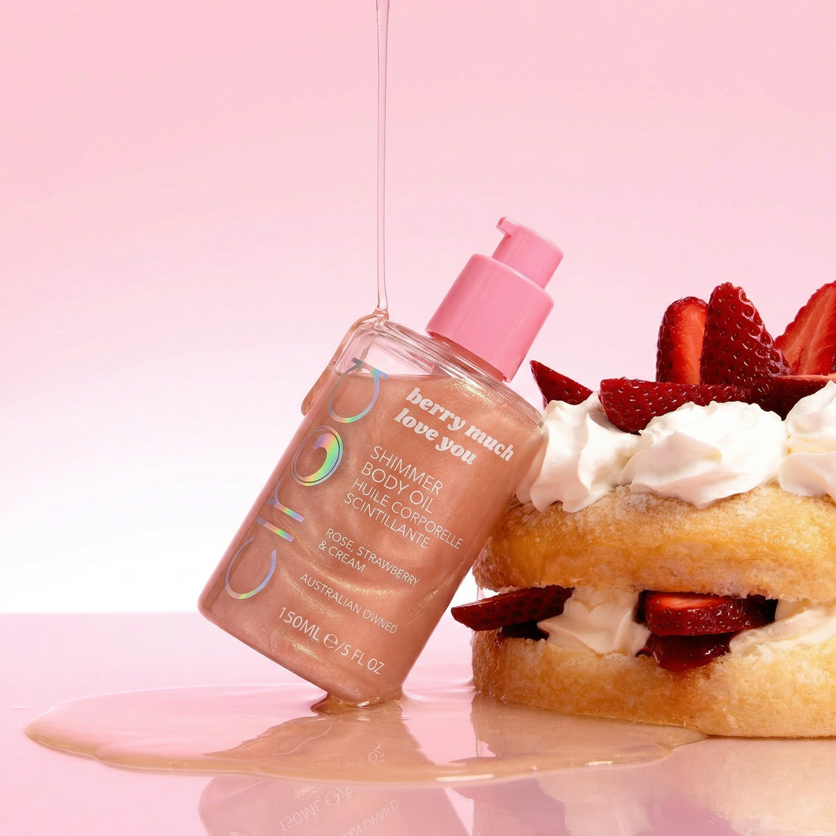 Olejek rozświetlający do ciała Berry Much Love You 150 ml