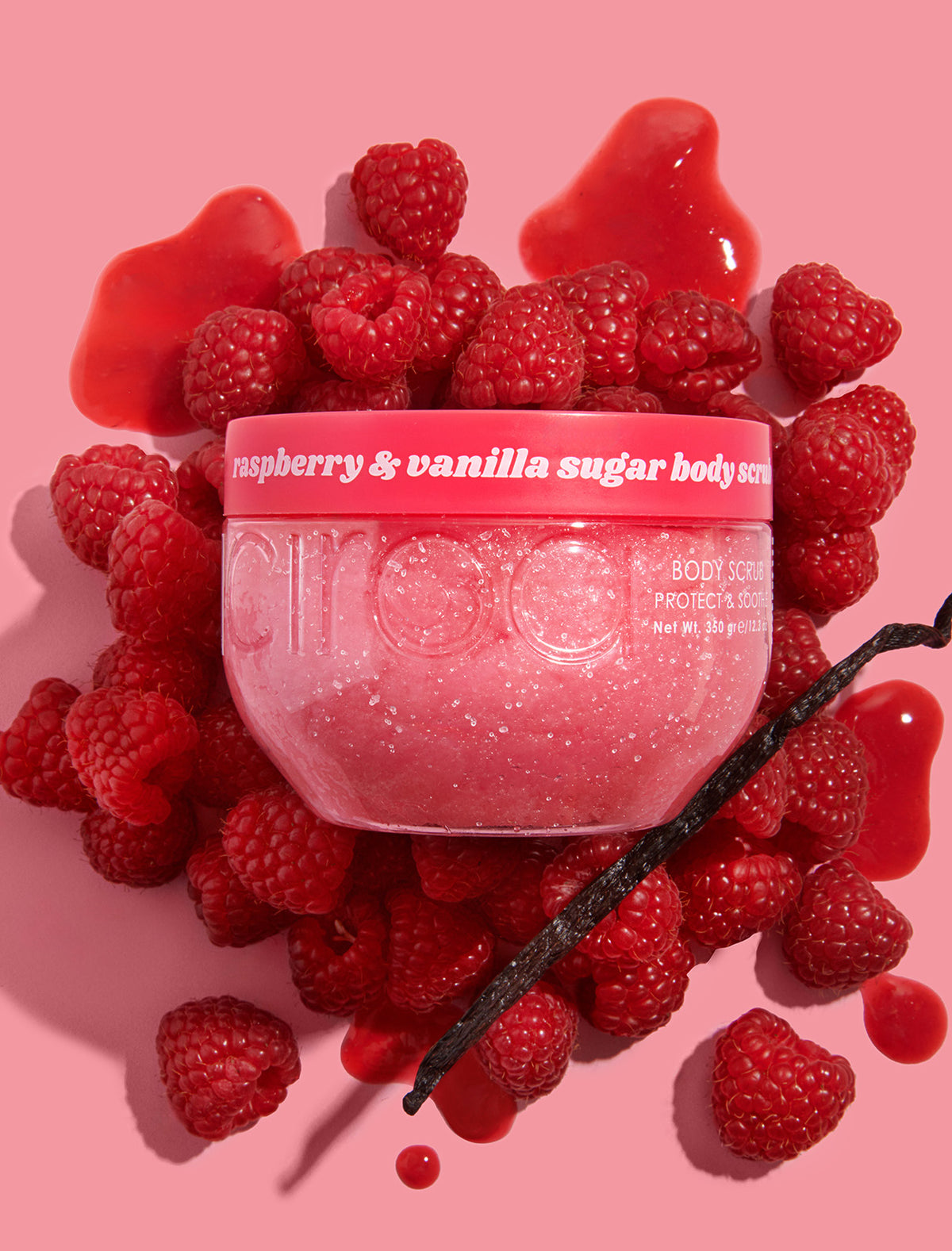 Peeling do ciała Raspberry and Vanilla 350 g