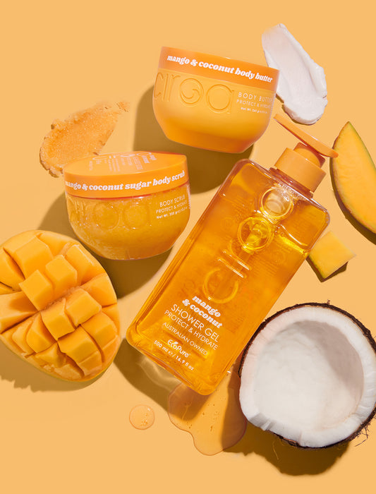 Zestaw Mango & Coconut - żel, peeling i masło