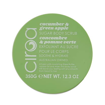 Peeling do ciała Ciroa Cucumber and Green Apple 350 g - etykieta