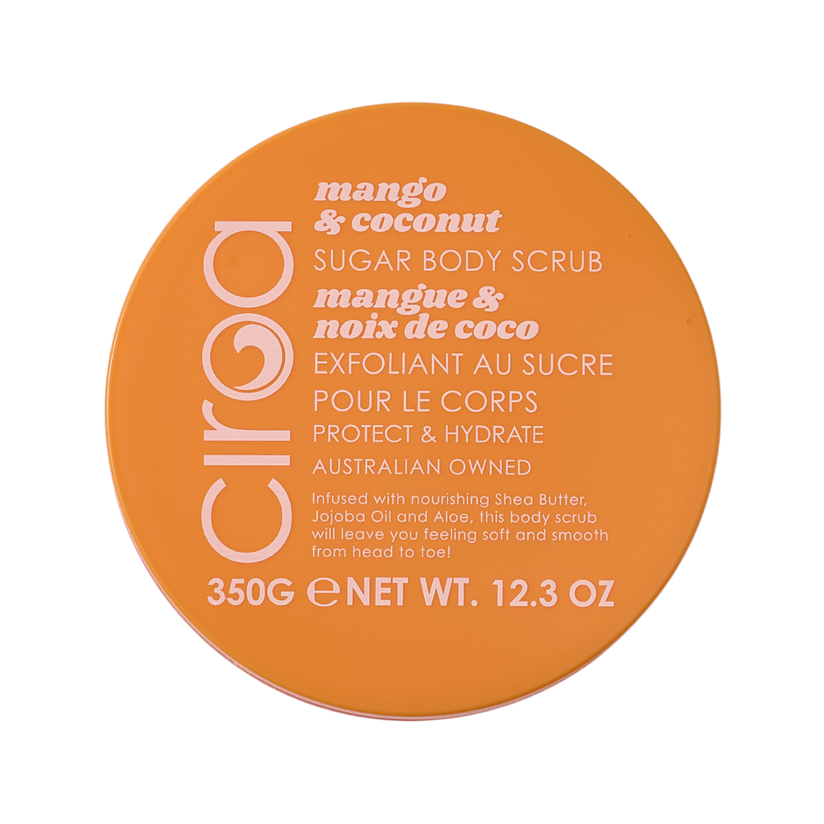 Peeling do ciała Ciroa Mango and Coconut 350 g - etykieta