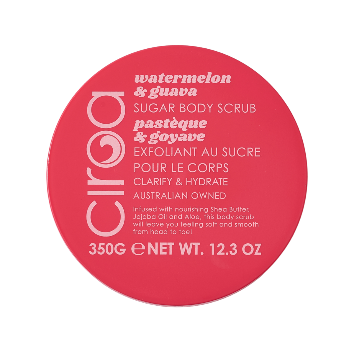 Peeling do ciała Ciroa Watermelon and Guava 350 g - etykieta